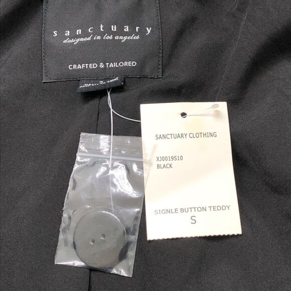 ANTHROPOLOGIE SANCTUARY SINGLE BUTTON TEDDY JACKET - Picture 11 of 14